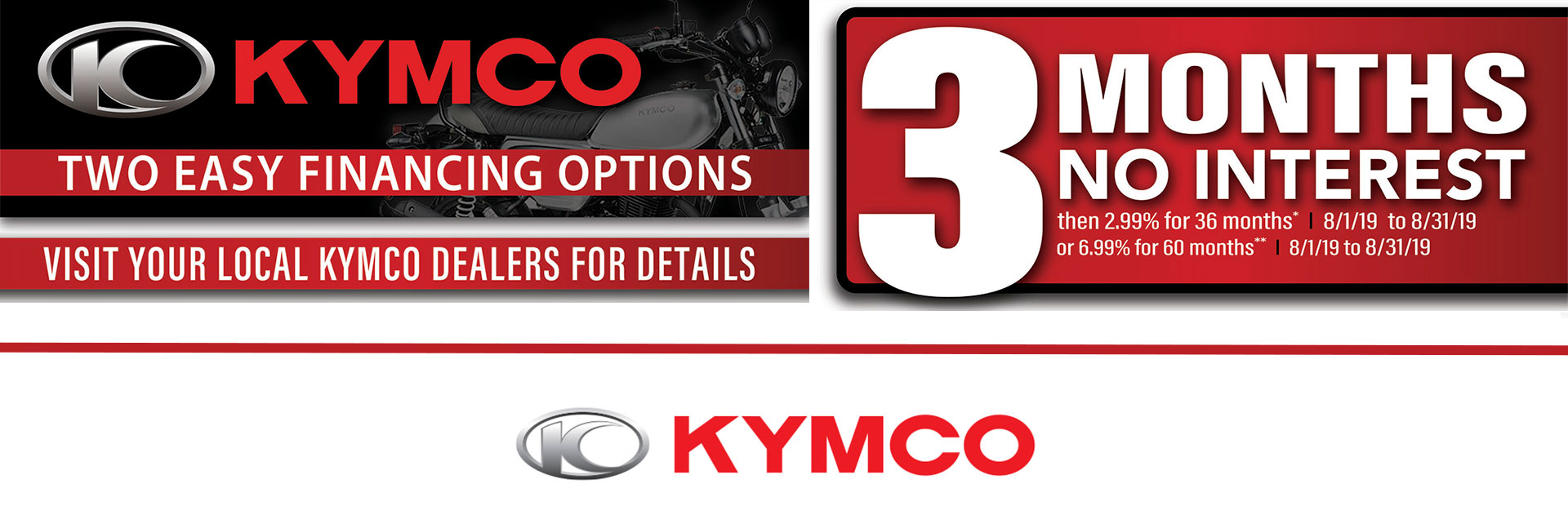 KYMCO: Two Easy Financing Options